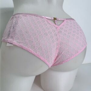 🔥Victoria's Secret Light Pink Lace Panties cheeky Sz M NWT